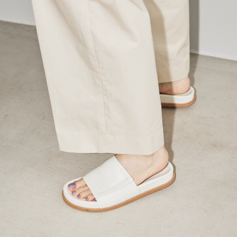 TODAYFUL Leather Slide Sandals レザーサンダル