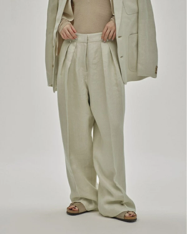 TODAYFUL☆タックリネントラウザース TODAYFUL トゥデイフル Tuck Linen Trousers タックリネン