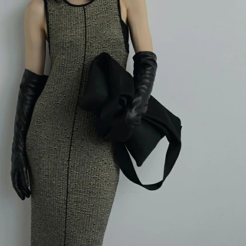 Sleeveless Jacquard Onepiece anuke アンヌーク ànuke online store（アンヌーク） / Sleeveless Jacquard