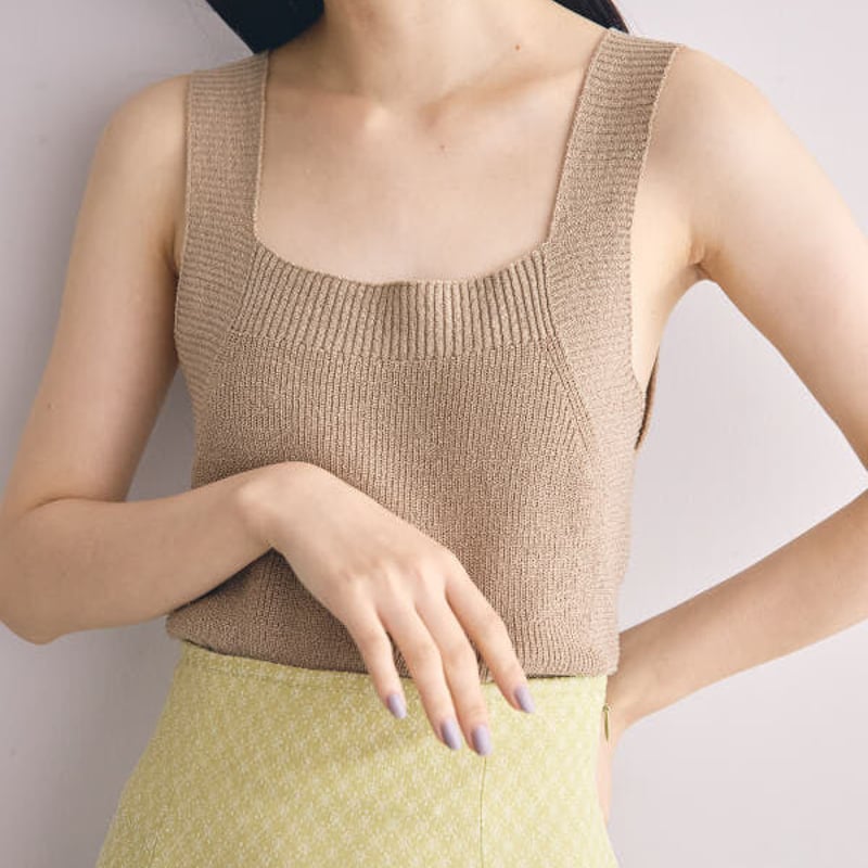 TODAYFUL トゥデイフル / LIFE's ライフズ / Square Knit Tan TODAYFUL トゥデイフル / LIFE's ライフズ / Square Knit Tan