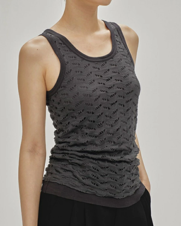 TODAYFUL トゥデイフル Jacquard Sheer Tanktop ジャカードシアー