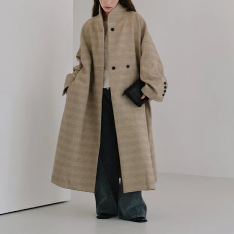 Hella ヘラ tweed long coat ツイードロングコート h253-01