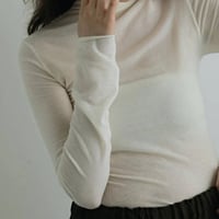 ànuke アンヌーク anuke Cashmeresilk Turtle Tops カシミアシルクタートルトップス 62520616 船曳ひろみ