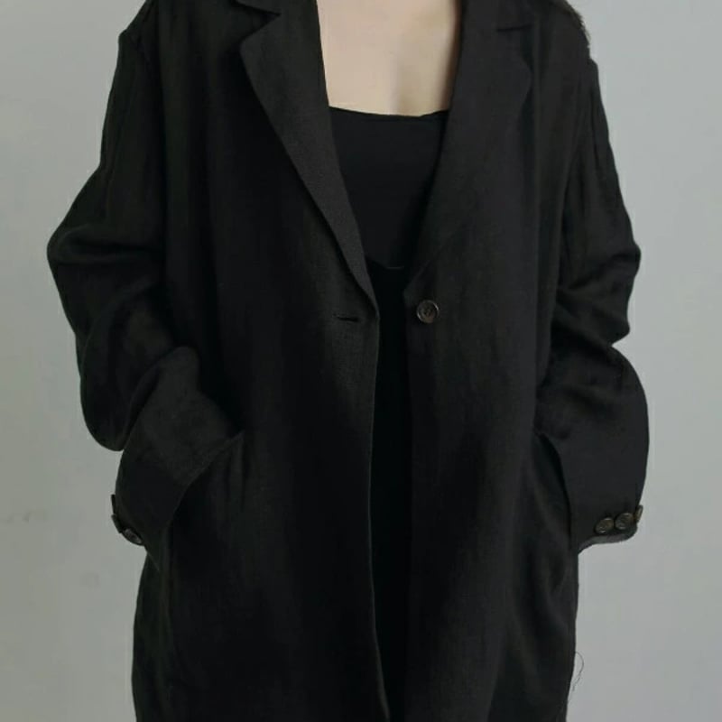 ànuke アンヌーク anuke 秋冬 Linen Sheer Jacket リネンシアージ
