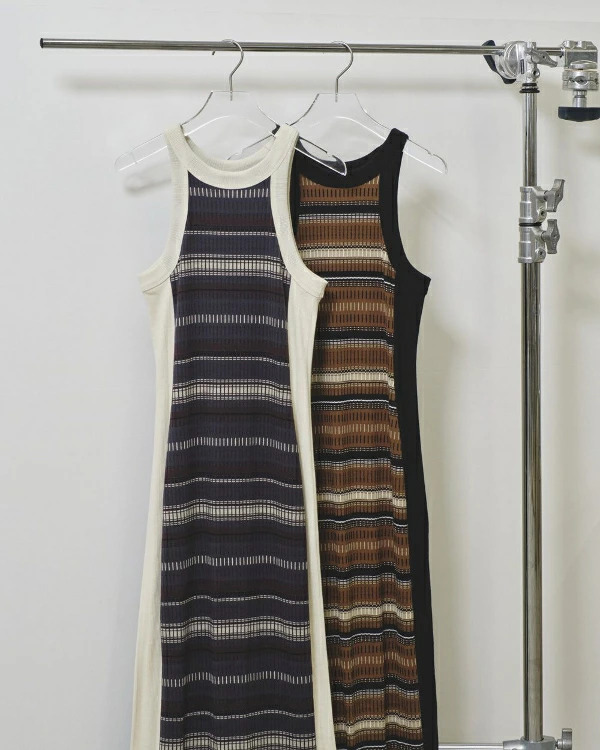 TODAYFUL トゥデイフル Jacquard Border Dress ジャカード