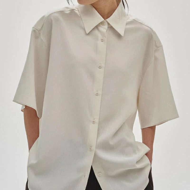 TODAYFUL トゥデイフル Silk100% Halfsleeve Shirts シルク1