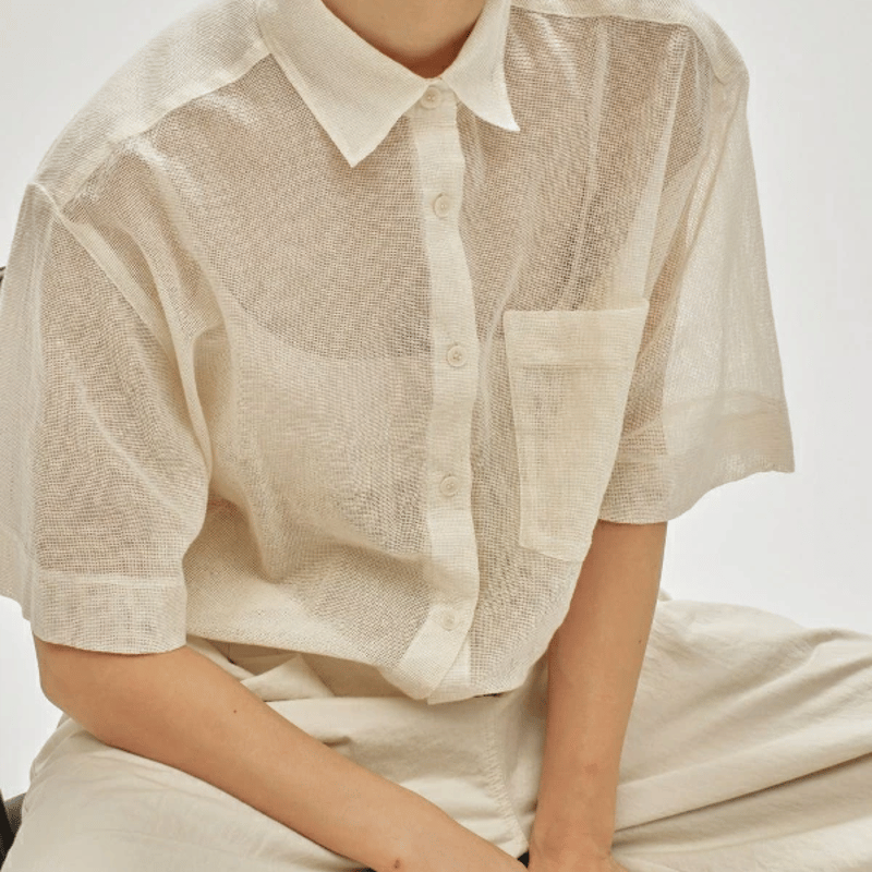TODAYFUL ショートスリーブシャツ セール】Mesh Short Shirts（シャツ/ブラウス）｜TODAYFUL