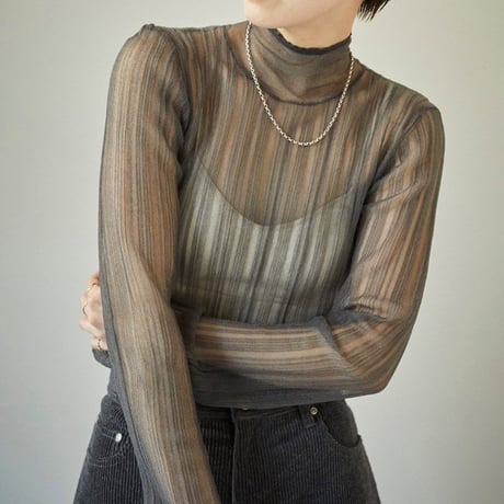 TODAYFUL トゥデイフル / Sheer Randomrib Knit シアーランダムリブニット トップス / 12420513 吉田怜香