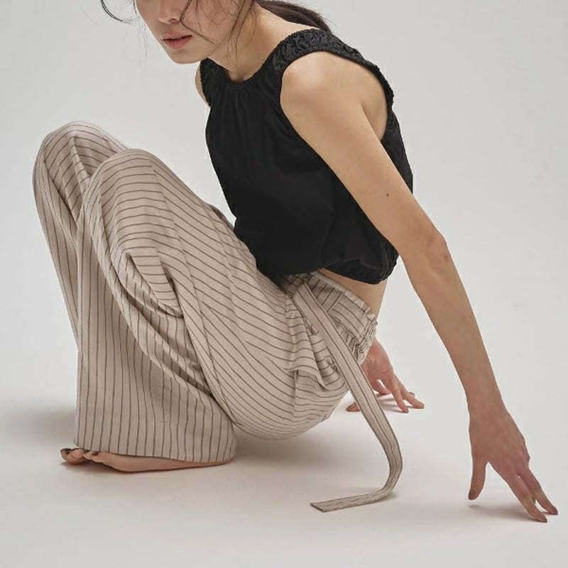TODAYFUL ブラウンストライプ カジュアルショートパンツ STRIPE HALF PANTS|ストライプ ハーフ パンツストライプ ハーフ パンツ