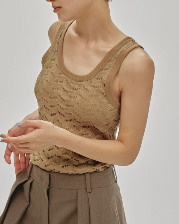 TODAYFUL トゥデイフル Jacquard Sheer Tanktop ジャカードシアー
