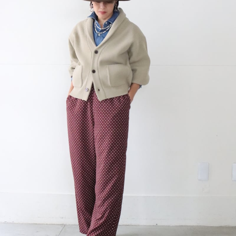 LE MELANGE ル メランジュ ルメランジェ / ショールカラーニット