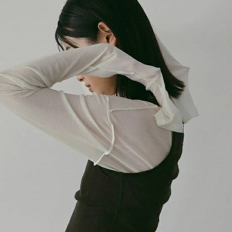 ànuke アンヌーク anuke Sheer Long T-Shirts シアーロングTシャツ ロンT 62610624 船曳ひろみ