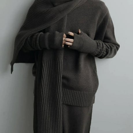 ànuke アンヌーク anuke Rib Knit Stole リブニットストール 62521017 船曳ひろみ