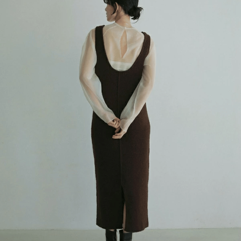 ànuke アンヌーク anuke Volumesleeve Sheer Knit ボリューム