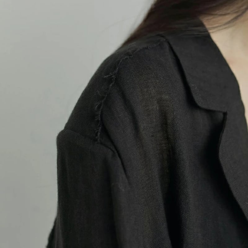 ànuke アンヌーク anuke 秋冬 Linen Sheer Jacket リネンシアージ