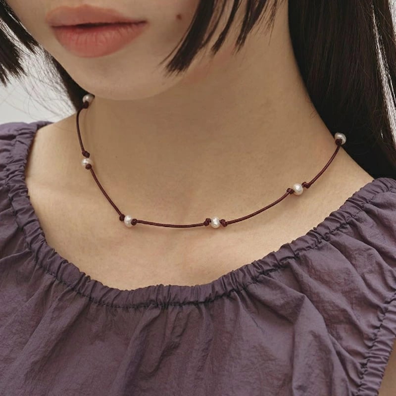 todayful パールリボンチョーカー　エクリュ TODAYFUL トゥデイフル Pearl Ribbon Choker パールリボンチョーカー