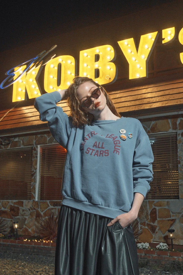 LE MELANGE ル メランジュ ルメランジェ ロゴ裏毛スウェット