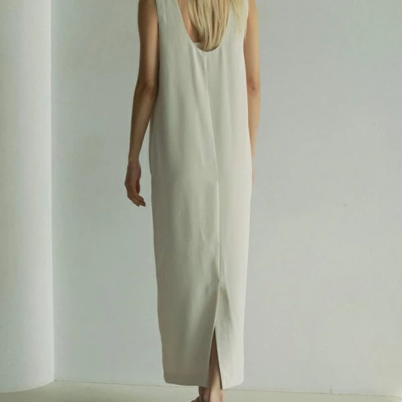 anuke アンヌーク ツイル Uネック ワンピース 38 ànuke アンヌーク anuke Twill Uneck Onepiece ツイルユーネック