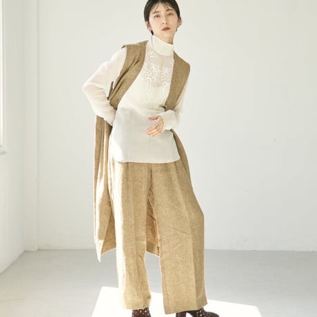 TODAYFUL トゥデイフル / LIFE's ライフズ / Asymmetry Linen Vest アシンメトリーリネンベスト / 12310103 吉田怜香
