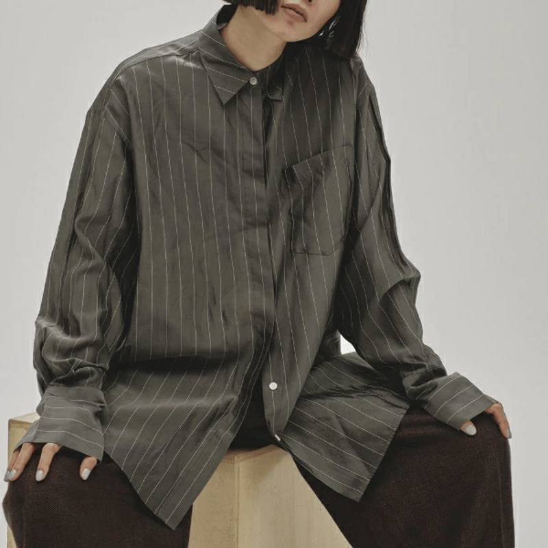 TODAYFUL トゥデイフル Stripe Silky Shirts ストライプシルキー TODAYFUL トゥデイフル Stripe Silky Shirts ストライプシルキー
