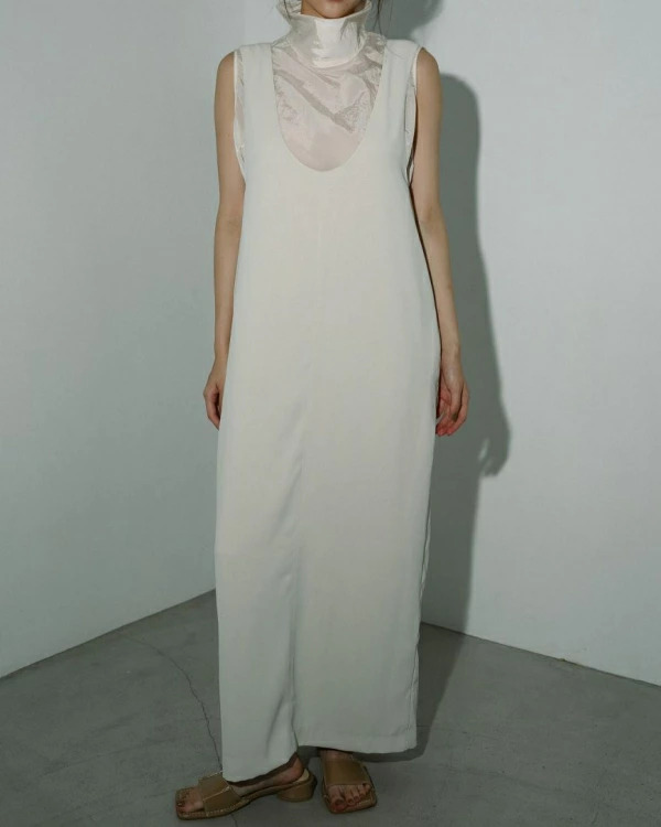 anuke アンヌーク ツイル Uネック ワンピース 38 ànuke アンヌーク anuke Twill Uneck Onepiece ツイルユーネック