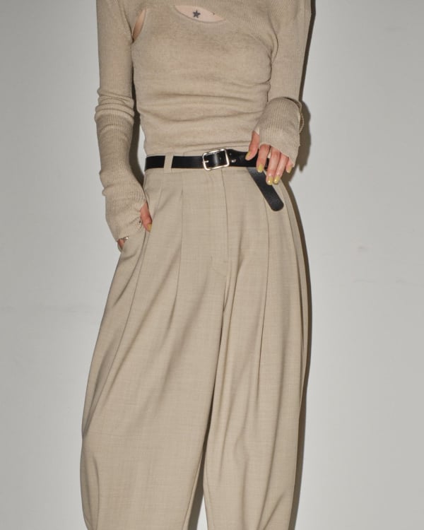 TODAYFUL Highwaist Belt Pants ハイウエスト TODAYFUL トゥデイフル / Highwaist Tuck Trousers ハイウェス