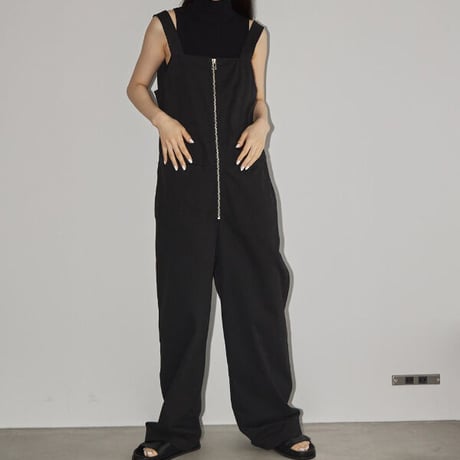 TODAYFUL トゥデイフル / LIFE's ライフズ / Frontzip Twill Salopette フロントジップツイルサロペット オールインワン / 12310313 吉田怜香