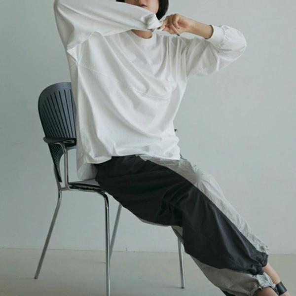 【即納】anuke アンヌーク anuke　Pattern Big Long T-shirts パターンビッグロングTシャツ ロンT 長袖 62510608 船曳ひろみ【2025】【SS】【2025春夏】【2025SS】【入荷】 ànuke アンヌーク anuke Pattern Big Long T-shirts パター