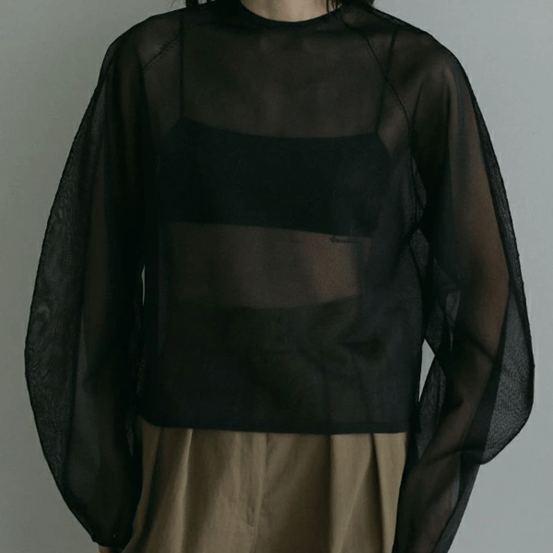 ànuke アンヌーク anuke Volumesleeve Sheer Knit ボリューム