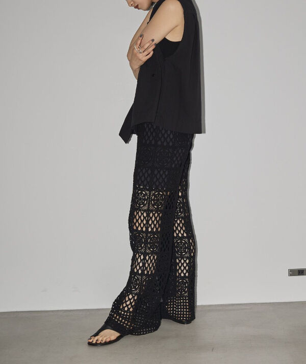 TODAYFUL クロシェレースパンツ