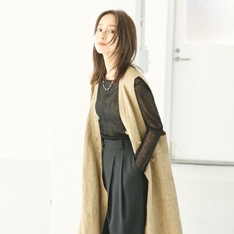 TODAYFUL トゥデイフル / LIFE's ライフズ / Asymmetry Linen Vest アシンメトリーリネンベスト / 12310103 吉田怜香