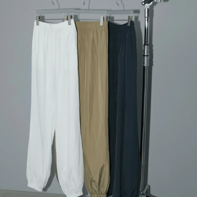 美品　2tuckナイロンボリュームパンツ ànuke アンヌーク anuke Nylon Volume Pants ナイロンボリューム