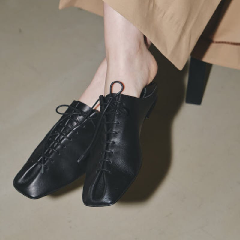 美品 TODAYFUL Laceup Leather Shoes ブラック TODAYFUL トゥデイフル / Laceup Leather Shoes レースアップレザ