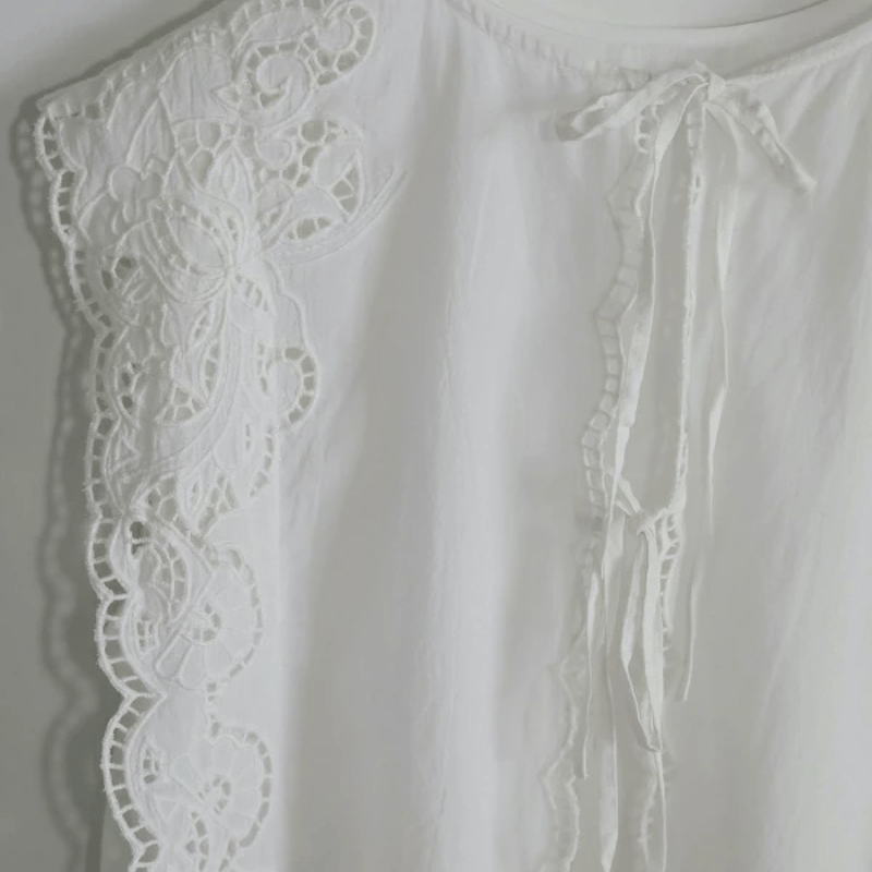 今日のみ値下げ アンヌーク★未使用★Cutwork Box Blouse Cutwork Box Blouse（シャツ/ブラウス）｜anuke（アンヌーク）の