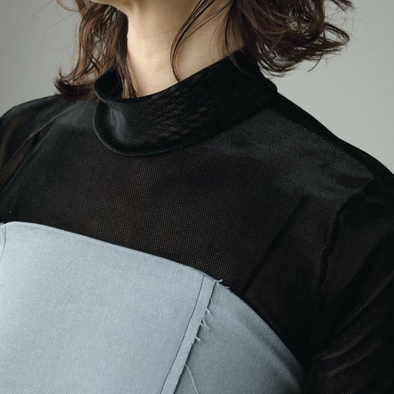 anuke＊トップス ànuke アンヌーク anuke Velour Mesh Tops ベロアメッシュ