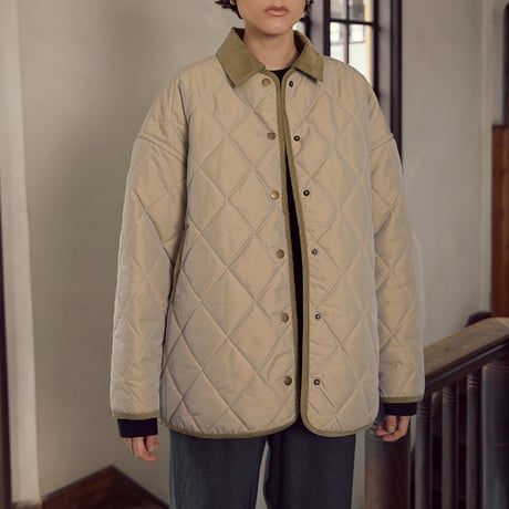 LOU DE BETOLY キルティングブルゾン 小さいサイズ】マットタフタキルティングPコート(その他のコート
