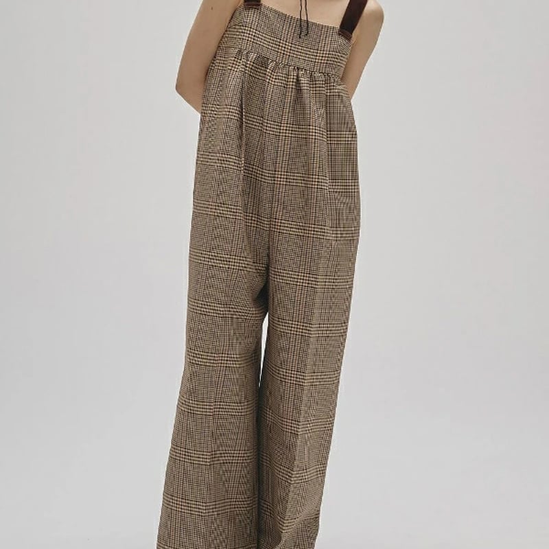 TODAYFUL トゥデイフル Check Wide Combinaison チェックワイドコ