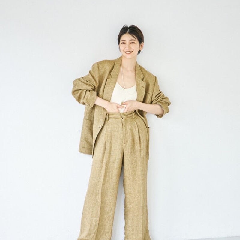 ☆新品未使用☆TODAYFUL Tuck Linen Trousers 38-