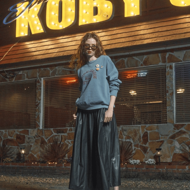 【SALE】【セール】【30％OFF】【即納】LE MELANGE ル メランジュ ルメランジェ ロゴ裏毛スウェット トレーナー 8441009【2024】【AW】【2024秋冬】【2024AW】【入荷】 LE MELANGE ル メランジュ ルメランジェ ロゴ裏毛スウェット