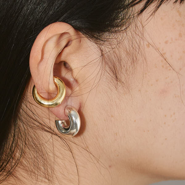 TODAYFUL ゴールド カーブピアス TODAYFUL トゥデイフル / LIFE's ライフズ / Mini Hoop Pierc