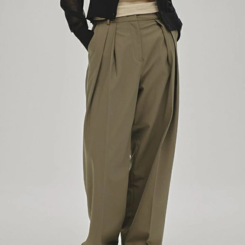 TODAYFUL トゥデイフル Twill Wide Trousers ツイルワイド