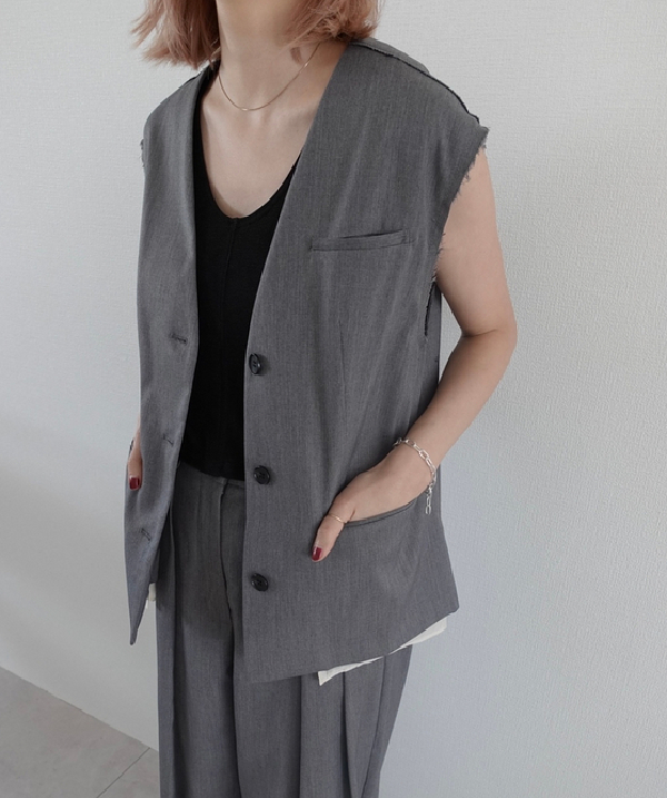 ànuke アンヌーク anuke / Cutoff Twill Vest カットオフツイルベ