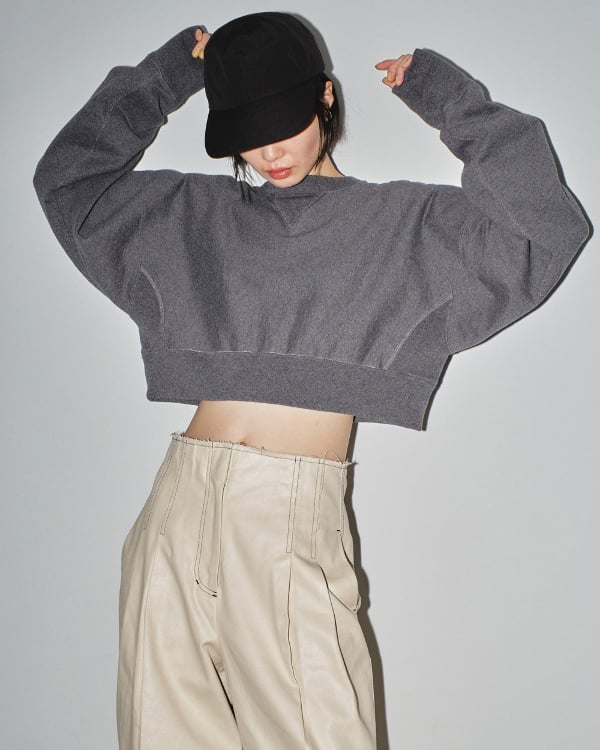 トップス Cropped Sweat Pullover/todayful GRY TODAYFUL（トゥデイフル）の「Cropped Sweat Pullover