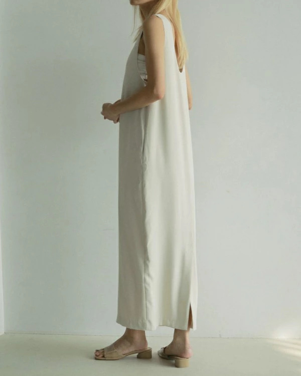 ànuke アンヌーク anuke Twill Uneck Onepiece ツイルユーネック