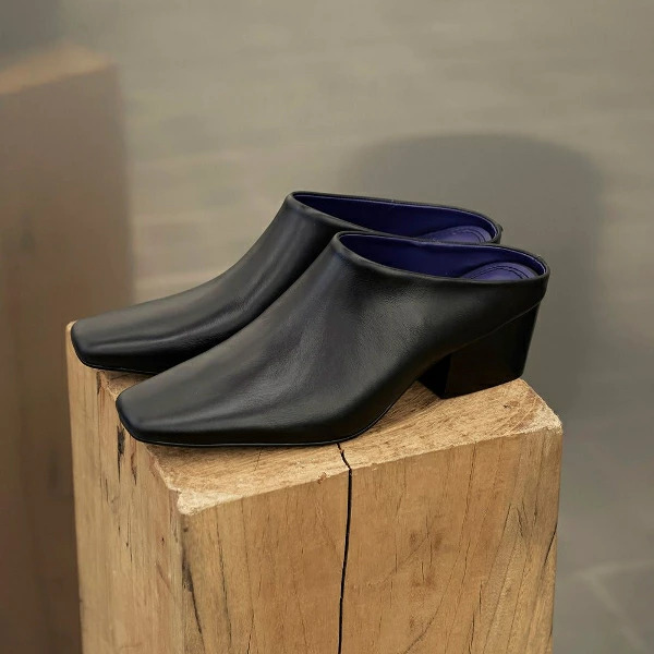 靴 TODAYFUL TODAYFUL トゥデイフル Squaretoe Leather Sabot スクウェアトゥ