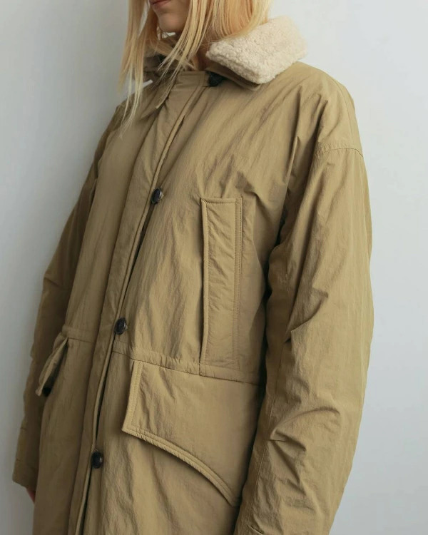 ànuke アンヌーク anuke Boacollar Padding Coat ボアカラーパ