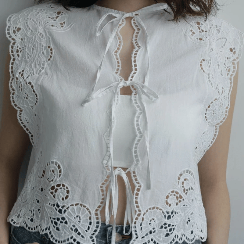 今日のみ値下げ アンヌーク★未使用★Cutwork Box Blouse Cutwork Box Blouse（シャツ/ブラウス）｜anuke（アンヌーク）の