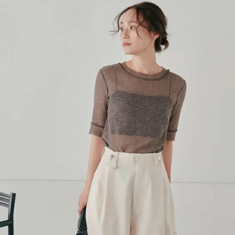 Hella ヘラ sheer nep T-shirt シアーネップTシャツ h251-30