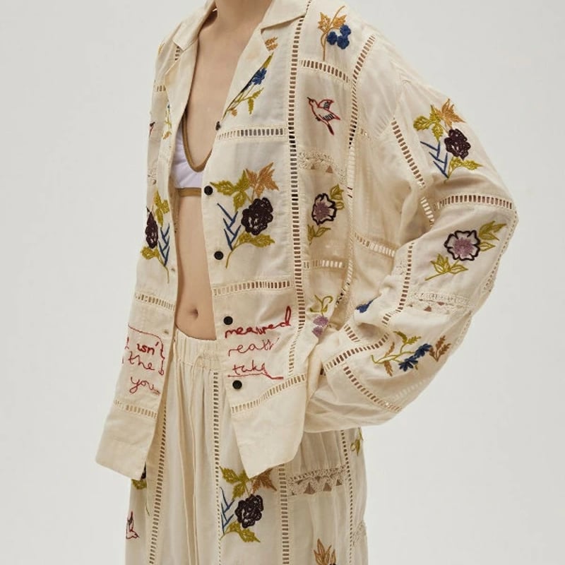 TODAYFUL トゥデイフル Life Embroidery Patchwork Shirt