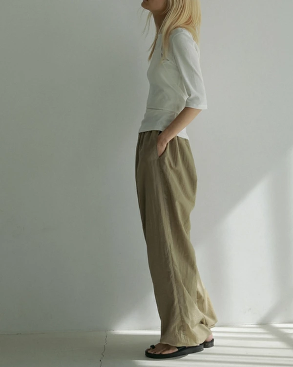 ànuke アンヌーク anuke Nylon Volume Pants ナイロンボリューム